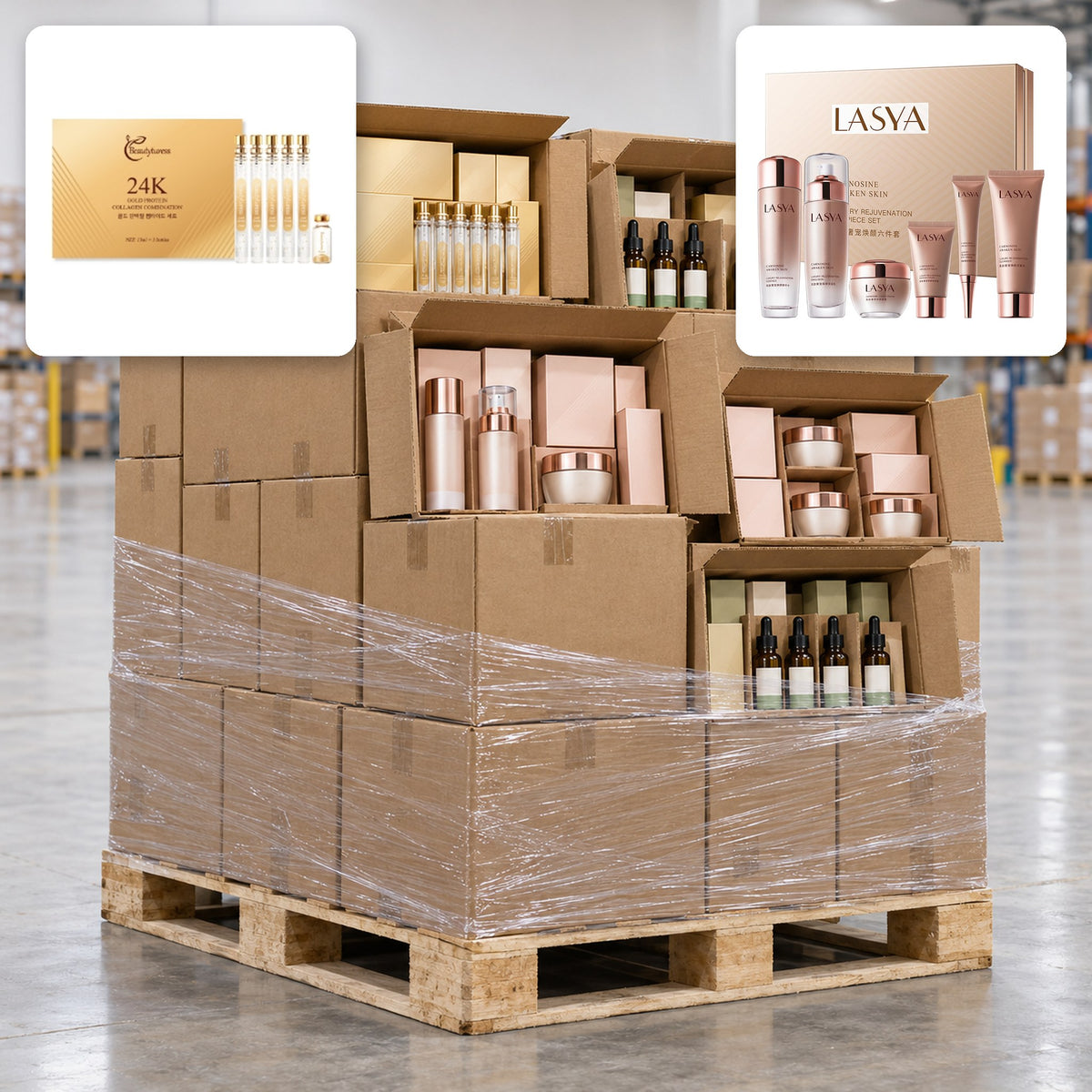 Skincare & Beauty Gift Set Pallets – 97 SKUs, ~10,100 pcs