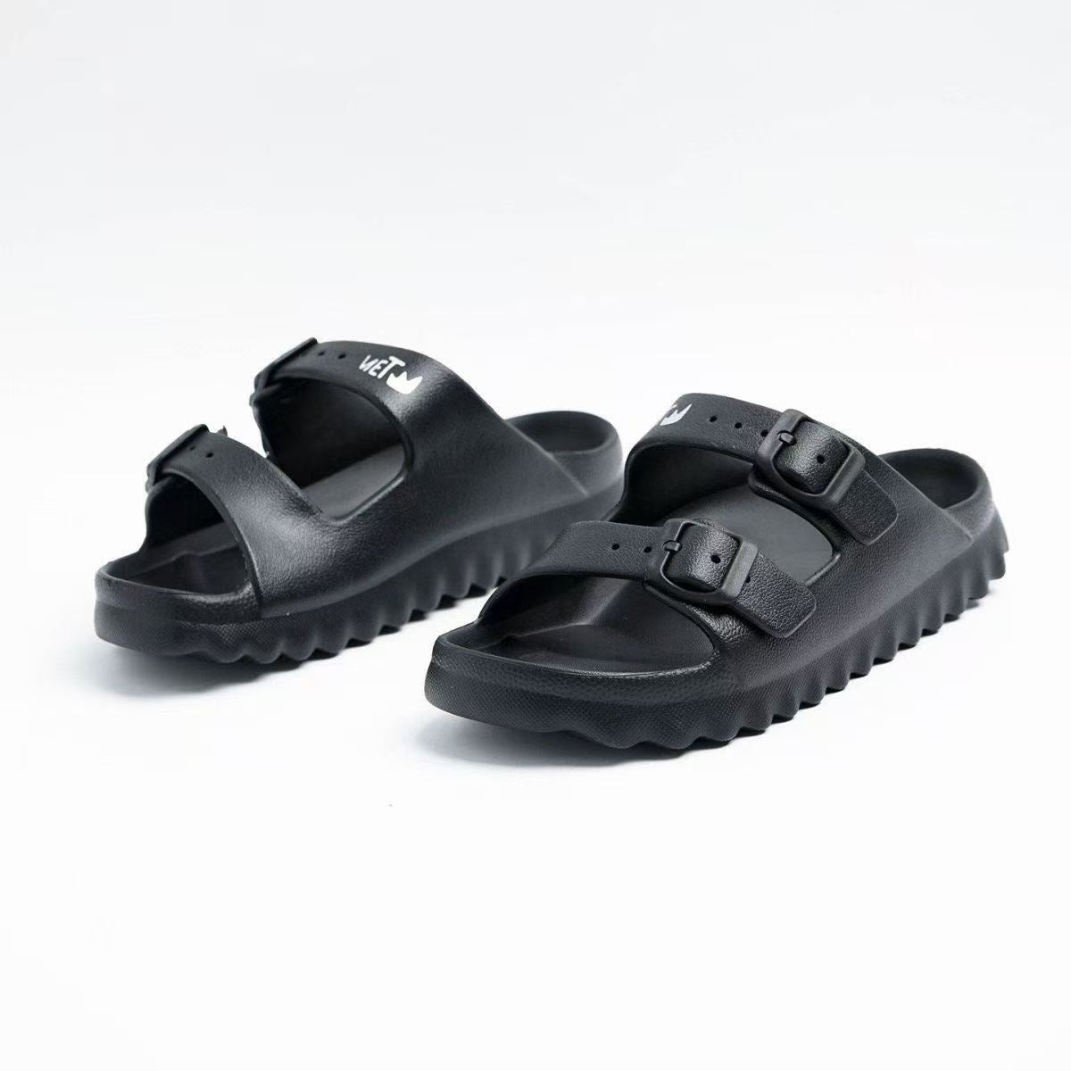 Memory Foam Open Toe Slippers Anti Slip Indoor Slides | Fast Ship From Los Angeles Warehouse