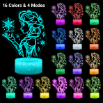 Bulk Discount Liquidation 748pcs RGB Color Shift Princess Night Light, Touch & Remote Control Sleeping Lamp For Girls Room