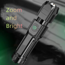 Limited Closeout Lot 40 Rechargeable LED Flashlight, Zoomable High Lumen Tactical Torch For Outdoor Camping Hiking