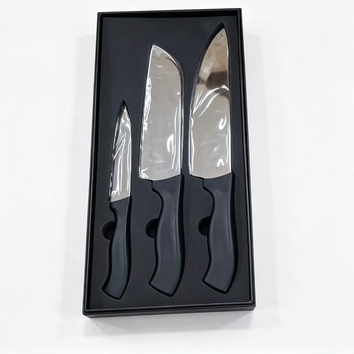 Wholesale 3-Piece Stainless Steel Kitchen Knife Set Bulk Stock With Gift Box Ship From Overseas Warehouse