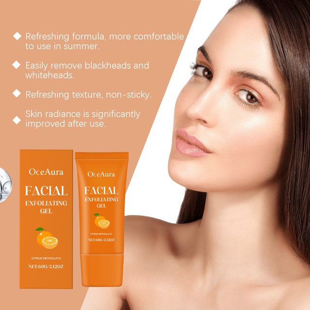 Flash Clearance OceAura Citrus Facial Exfoliating Gel 60G Wholesale LA Warehouse 387PCS