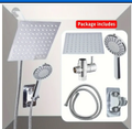 Bulk Liquidation Complete Shower Kit With Diverter Valve & Stainless Steel Hose, 463Sets Whole Batch Bathroom Accessory
