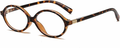 Breaksun Fashionable Elliptical Glasses for Women and Men. Retro Round Tortoise Shell Frame Blue Light Glasses,