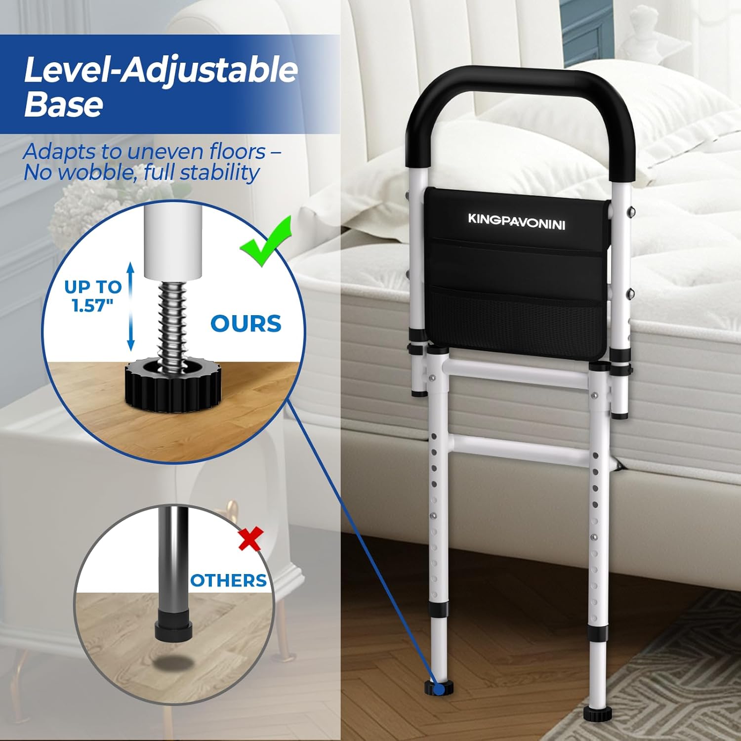 KingPavonini Bed Rails for Elderly Adults Safety 2026 Upgrade,