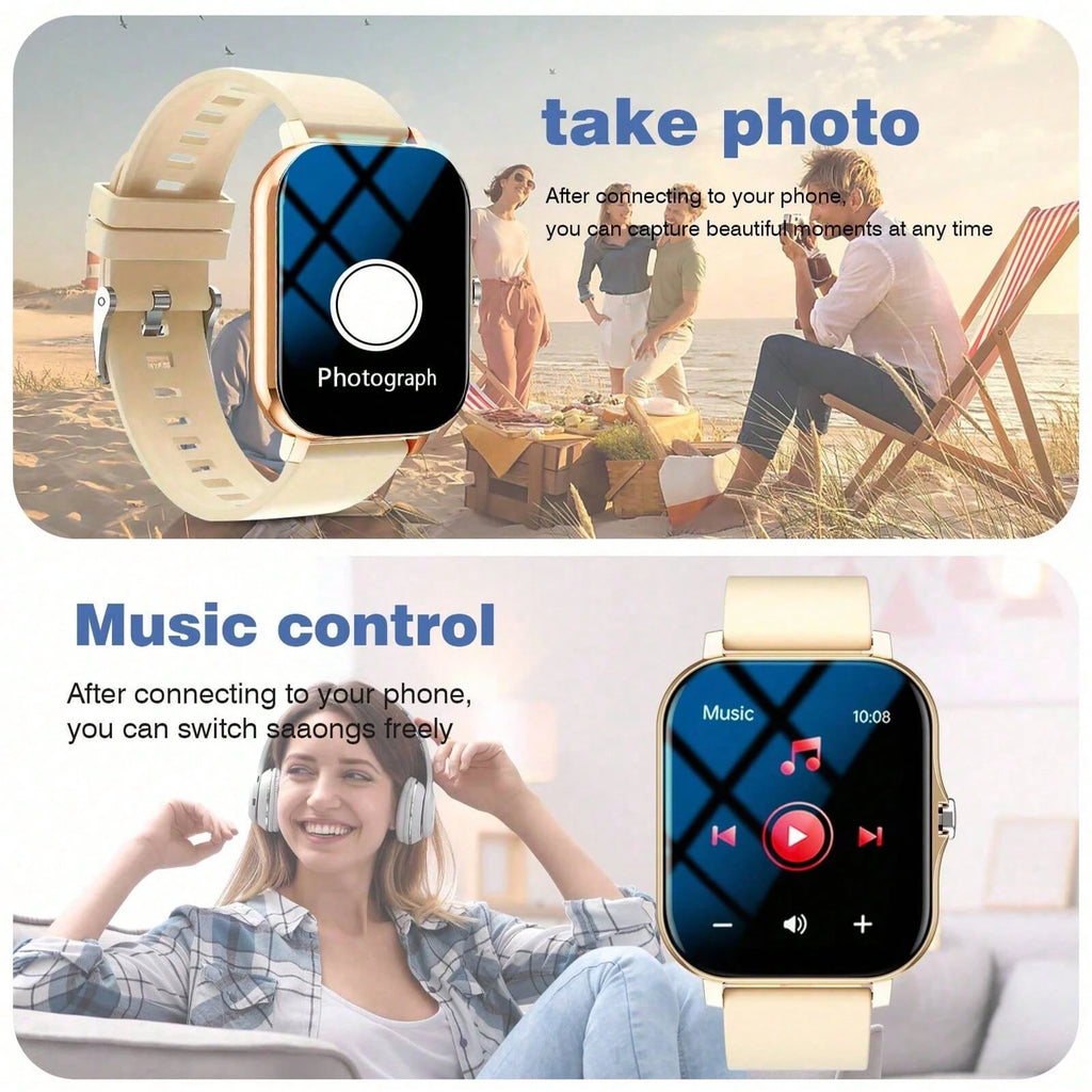 Clearance Smart Watch, Wireless Calling/Dialing, Multiple App Notifications, Suitable For Men & Women, Fitness Watch, Customizable Wallpaper, Music Control, Compatible With IOS/Android