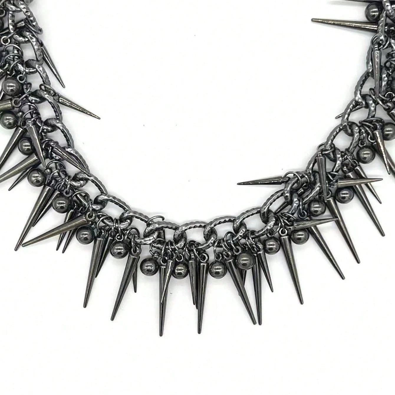 Multi Color Punk Spike Waist Chain Clearance, Gothic Rivet Spiked Body Belt, Edgy Rock Heavy Metal Statement Waist Belt for Skirt Jeans Concert