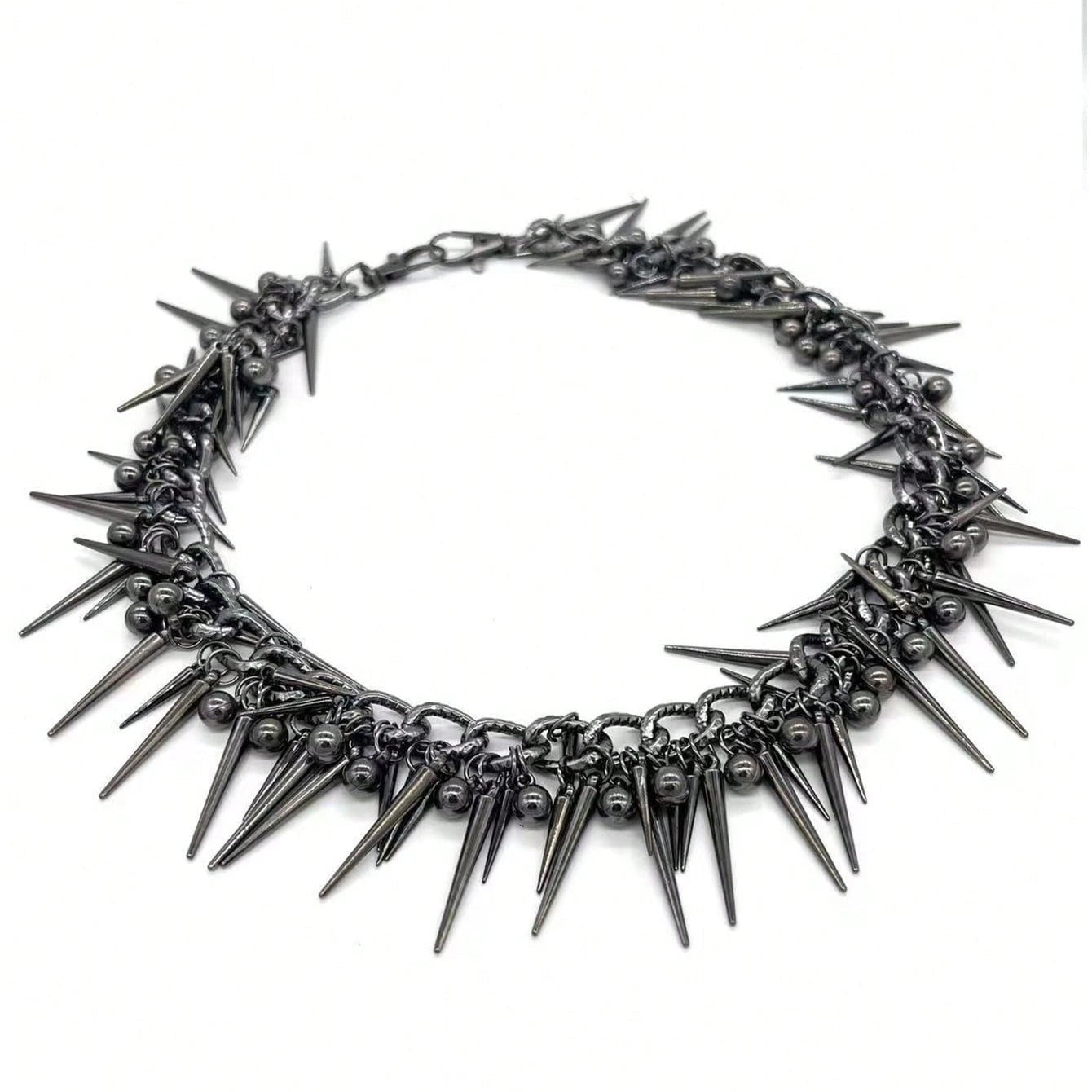 Multi Color Punk Spike Waist Chain Clearance, Gothic Rivet Spiked Body Belt, Edgy Rock Heavy Metal Statement Waist Belt for Skirt Jeans Concert