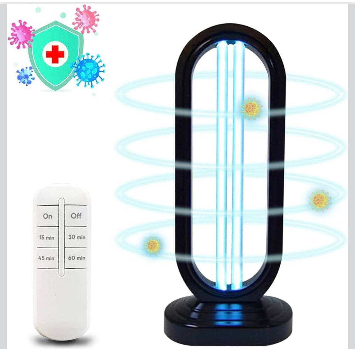 DAILYTOP UV Light Sanitizer Ultraviolet Disinfection Lamp with Remote - Image 1