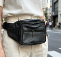 Wear‑Resistant Real Leather Waist Bag Compact Storage Fanny Pack For Outdoor Travel Daily Commute Bulk Stock