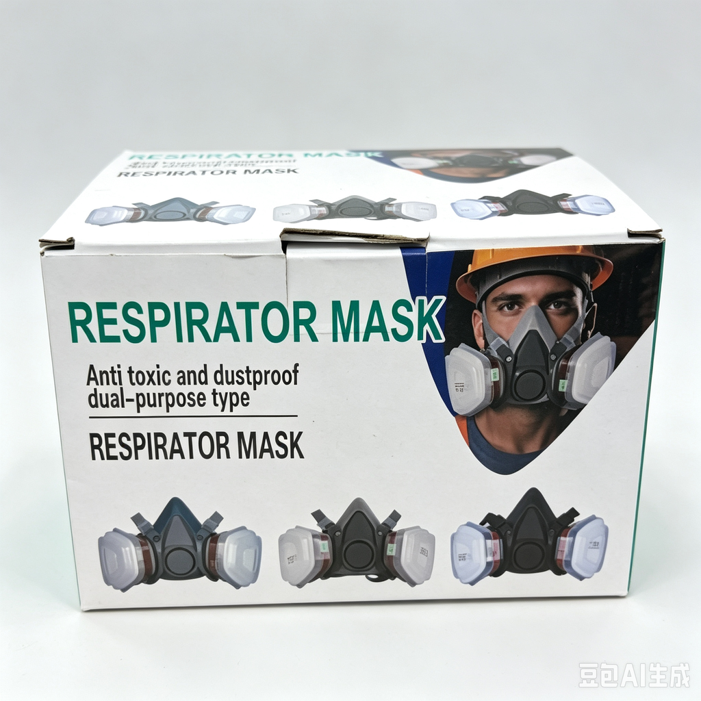 Industrial Half Face Respirator for Painting Automotive and Workshop Use
