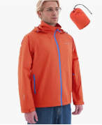 Mixed Colors Sizes & Styles Clearance Stock 491 Men's Waterproof Hooded Windbreaker Jacket, Packable Outdoor Rain Coat Wholesale Liquidation