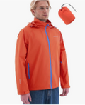 Mixed Colors Sizes & Styles Clearance Stock 491 Men's Waterproof Hooded Windbreaker Jacket, Packable Outdoor Rain Coat Wholesale Liquidation