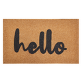 Mixed 3 Styles Surplus 4630pcs Hello Letter Coir Doormats, Anti-Slip Rubber Back Entry Welcome Mats Bulk Liquidation
