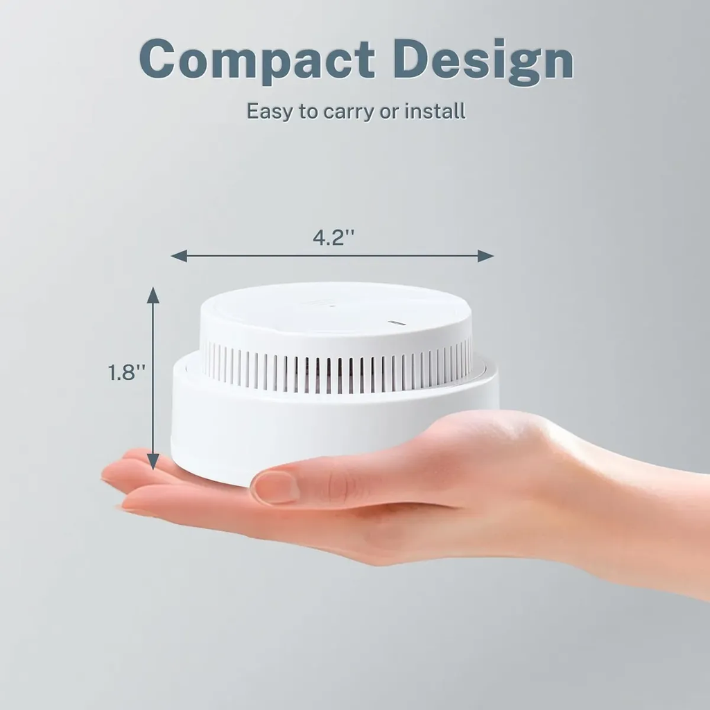 High Decibel Smoke Detector Easy Installation Household Fire Prevention Alarm Wholesale Clearance