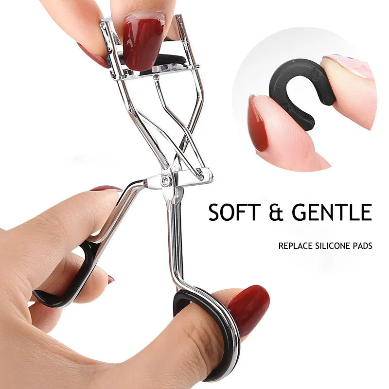 Clearance 1000Pcs Eyelash Curler, Stainless Steel Silver Lash Curler, Long Lasting Curl, Lightweight Cosmetic Tool for All Eye Shapes