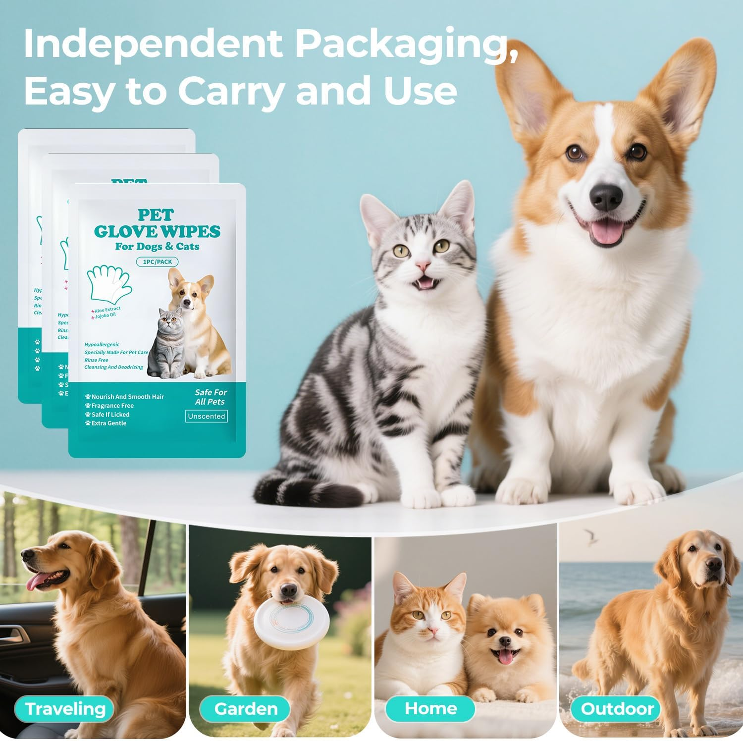 2800+ Packs Pet Wipes Bulk Clearance | Multipurpose Grooming Wipes for Dogs & Cats