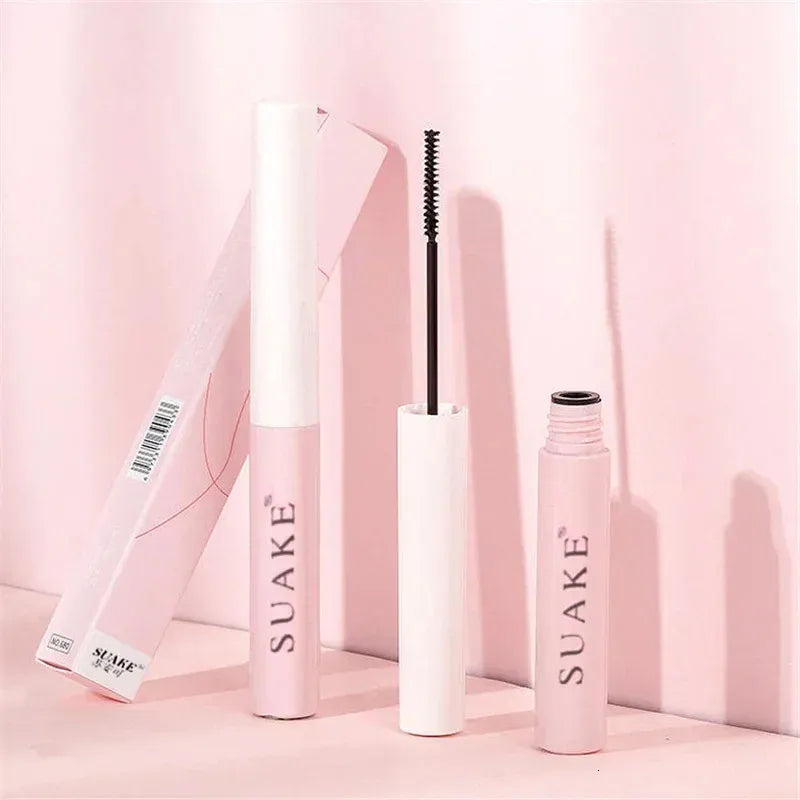 Clearance 3000 Pcs Ultra-Fine Mascara, Curling Thick Lengthening Waterproof Eyelash Mascara, Non-Smudge Brown Natural Curling Fine Brush Mascara