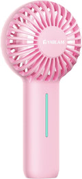 Big Lot Closeout 5143 Solid Pink Rechargeable Hand Fan, Portable Outdoor Mini Cooling Fan With Long Battery Life