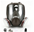 Full Face Chemical Respirator Mask Wide View Anti Gas Dust Protective Mask With Replaceable Filters