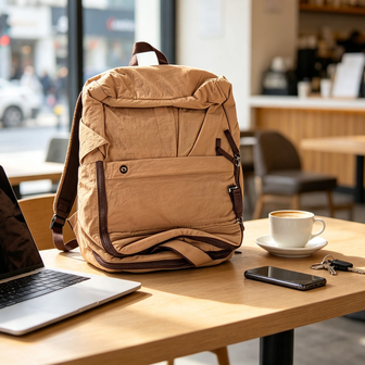 Wholesale Lightweight Soft Nylon Casual Backpack Bulk Stock Multi Pocket Daily Daypack Ship From Overseas Warehouse