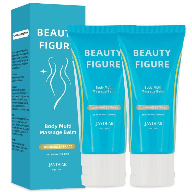 Clearance Beauty Figure Body Massage Balm, Turmeric Extract Firming Body Lotion, Deep Hydrating Skin Tightening Massage Cream