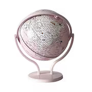 Metallic Blue World Globe with Stainless Steel Stand Clearance, Mini Rotating Desktop Globe, Decorative Educational World Map Globe for Office Home Desk Decor Student Geography Learning Gift