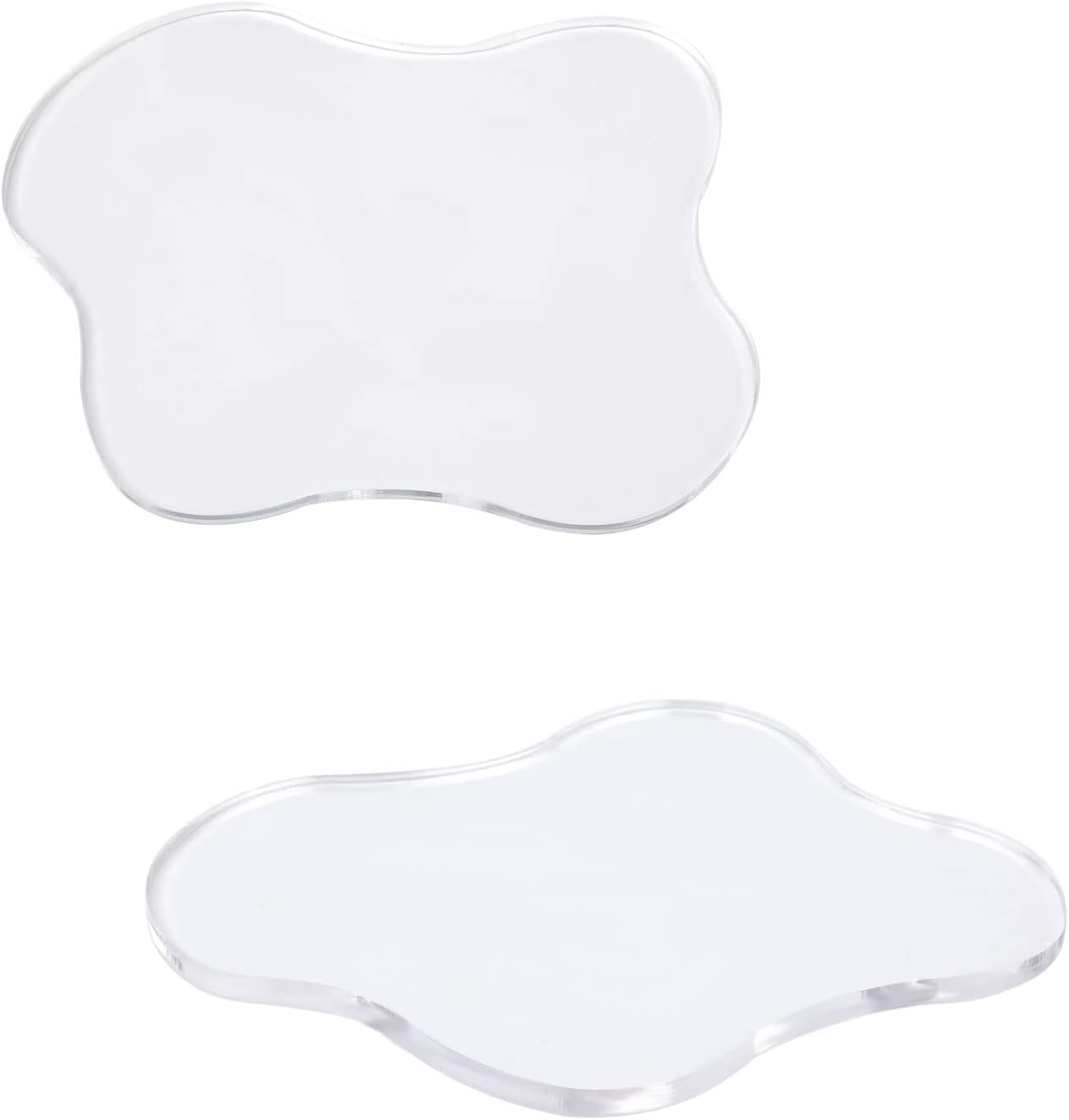 Bulk Liquidation Smooth Polished Edge Cloud Acrylic Cup Coaster For Coffee Tea Mugs, 2208Pcs Whole Batch Table Accessory