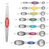 Clearance Color Coded Stainless Steel Measuring Spoons Stackable Baking Measuring Tools