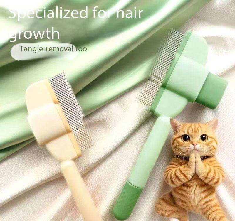 Pet grooming tools: brushes for removing pet hair. Useful for removing loose hair from cats and dogs. Ideal for grooming p