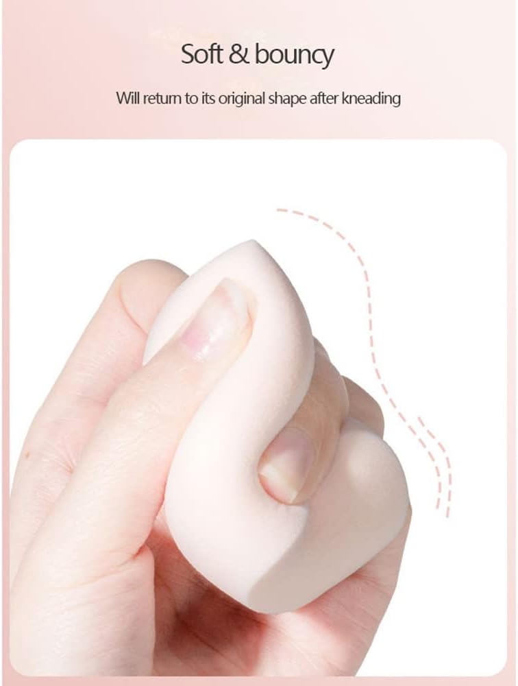 Clearance 4Pcs Makeup Sponge Set, Soft Beauty Blender, Non-Absorbent Foundation Blending Sponge