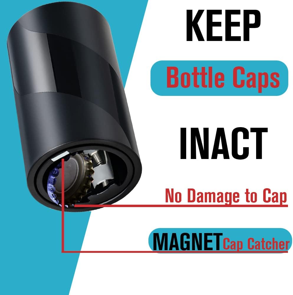 Hands-Free Push Down Magnetic Beer Opener Collect Caps Automatically Clearance Stock 676 Wholesale