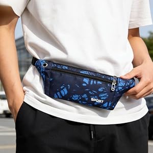 1400Pcs Clearance Slim Running Fanny Pack, Lightweight Waterproof Waist Belt Bag, Sports Travel Anti-Theft Pocket for Phone & Keys