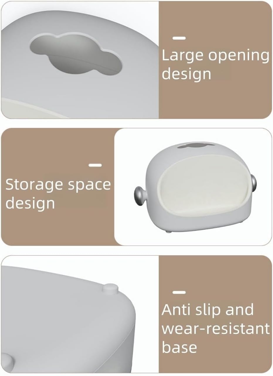 Multifunctional Space Capsule Tissue Box With Storage Compartment, 299pcs Clearance Wholesale