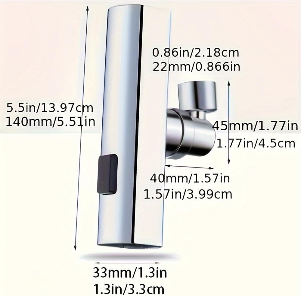 Horizontal Rotate Design 4-Gear Tap Spray Head Anti-Splashing Kitchen Faucet Attachment Bulk Clearance 97 Pieces