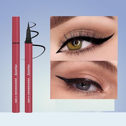 Clearance MYONLY Liquid Eyeliner Pen with Steel Ball, Ultra Fine Tip, Waterproof Smudge-Proof Quick Drying Eyeliner