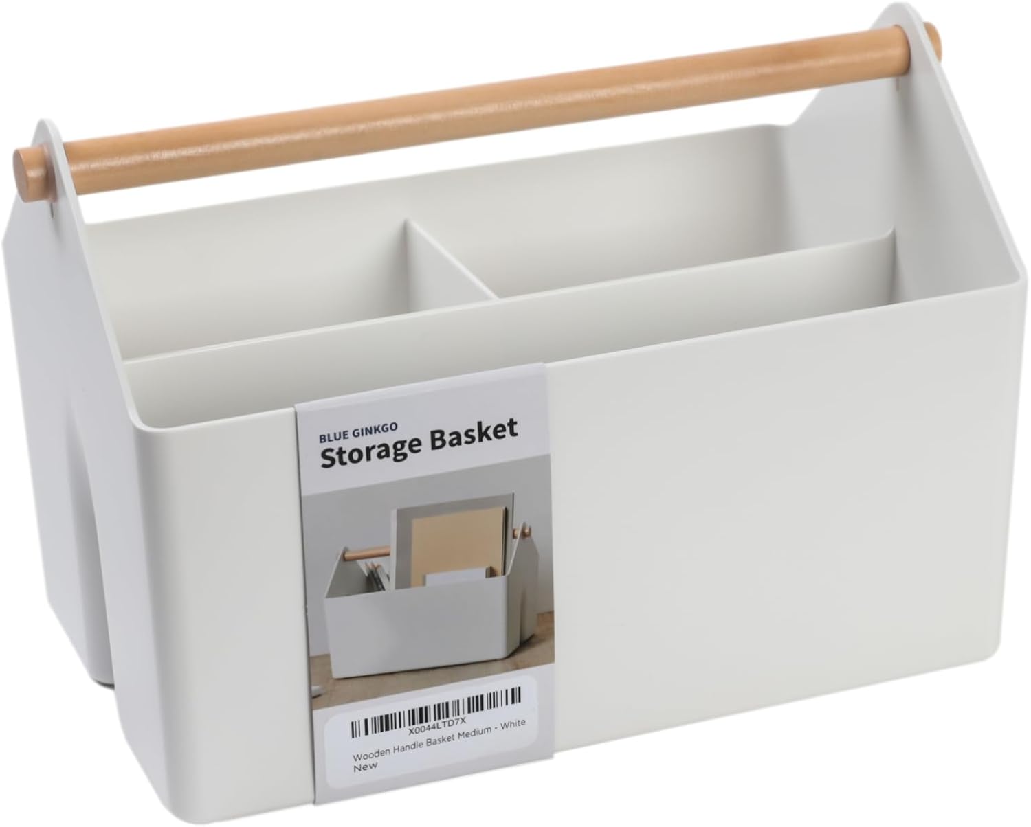 Clearance Wooden Handle Multi-Compartment Desktop Storage Organizer, 286Pcs Wholesale White Office File Cosmetic Storage Box