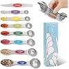 Clearance Color Coded Stainless Steel Measuring Spoons Stackable Baking Measuring Tools