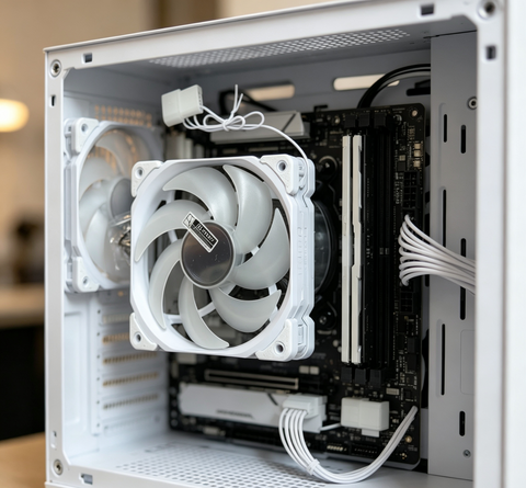 Household Mini Desktop Computer Fan Energy‑Saving Quiet Air‑Cooling Fan For Office Workspace Wholesale
