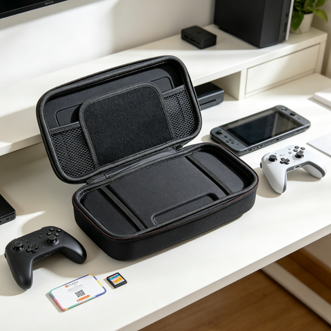 Multi‑Compartment Gaming Gear Storage Bag Wear‑Resistant Travel Carrying Pouch For Game Device Bulk Supply