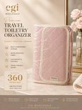 Luxury Quilted Jewelry Travel Organizer – Pink | Only 360 Left