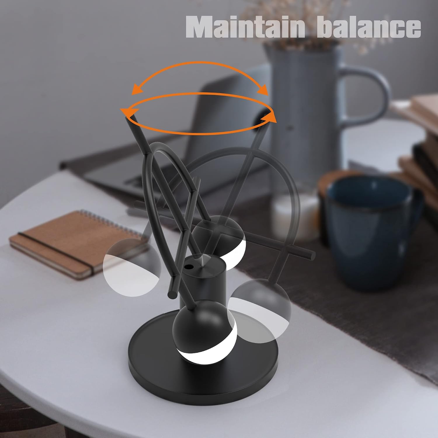705Pcs Clearance Modern Balance Scale Table Lamp, 2-Light Rechargeable Cordless Touch LED Desk Lamp, Multi Color Available for Bedroom Bar Hotel Decor