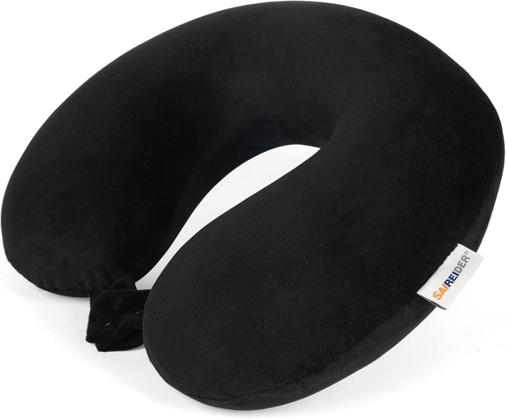 Bulk Liquidation Black U-Shaped Neck Support Cushion, 120Pcs Mix Batch Travel Airplane Rest Pillow