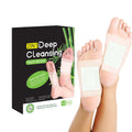 2 In 1 Natural Ginger Bamboo Foot Patches Clearance, Deep Cleansing Detox Foot Pads, 12PCS Sleep Foot Patch for Body Toxin Relief & Stress Release