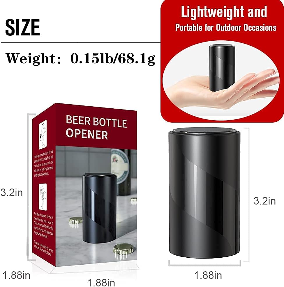 Hands-Free Push Down Magnetic Beer Opener Collect Caps Automatically Clearance Stock 676 Wholesale