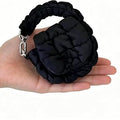 Quilted Mini Pouch Clearance, Ruched Cloud Tiny Coin Purse, Portable Keychain Zipper Wallet with Handle, Women Small Lipstick Earphone Bag