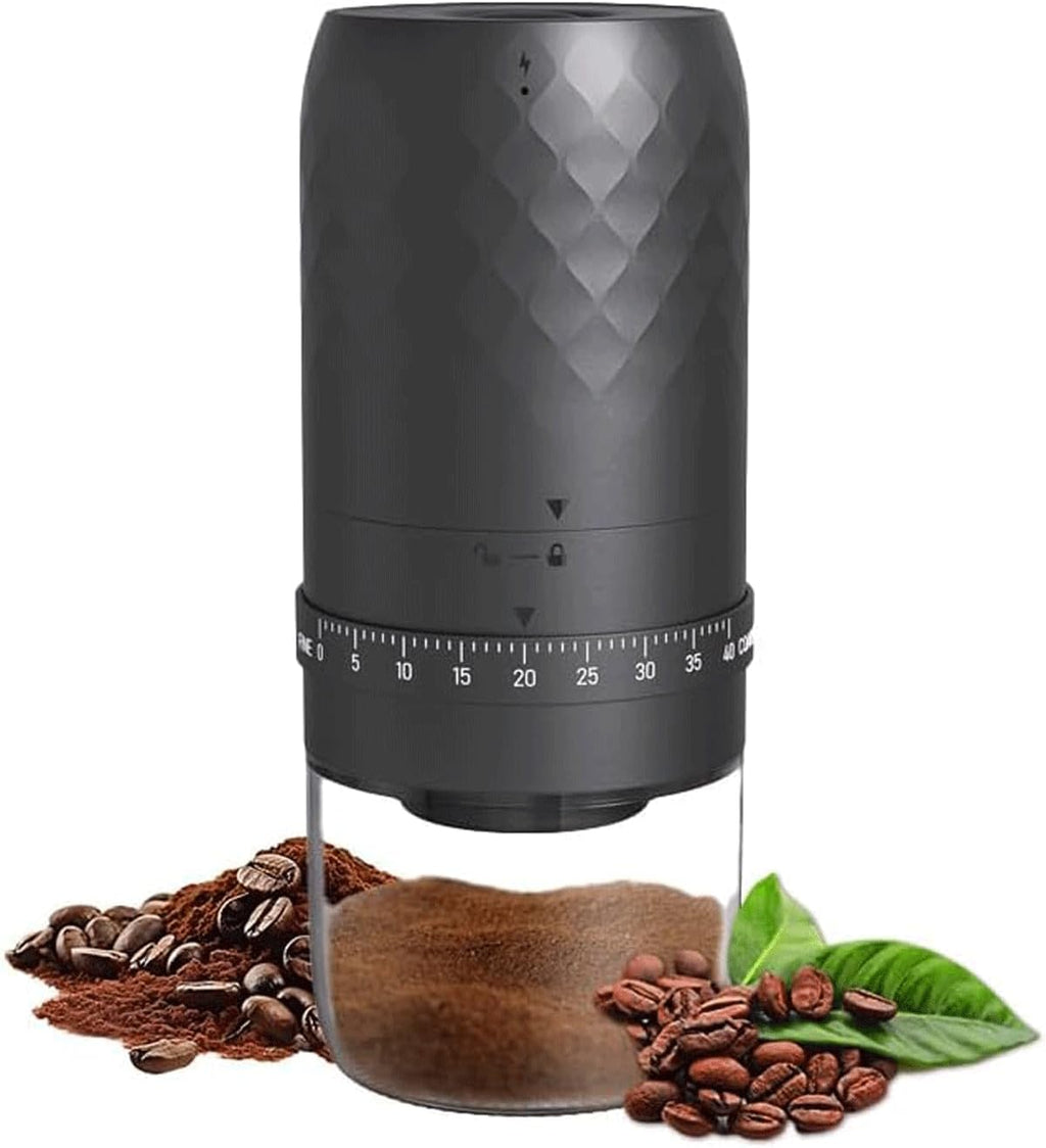 Bulk Clearance Portable Electric Coffee Grinder, USB Rechargeable Bean Mill with 40 Adjustable Grind Settings, Ceramic Burr Coffee Grinder Wholesale Limited Stock