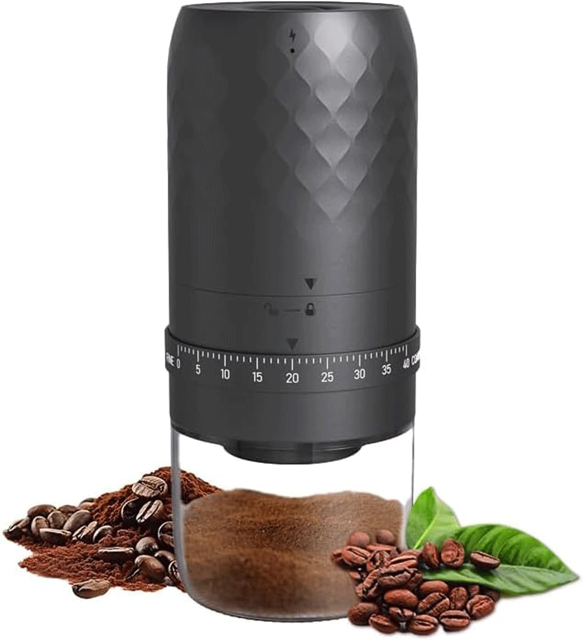 Bulk Clearance Portable Electric Coffee Grinder, USB Rechargeable Bean Mill with 40 Adjustable Grind Settings, Ceramic Burr Coffee Grinder Wholesale Limited Stock