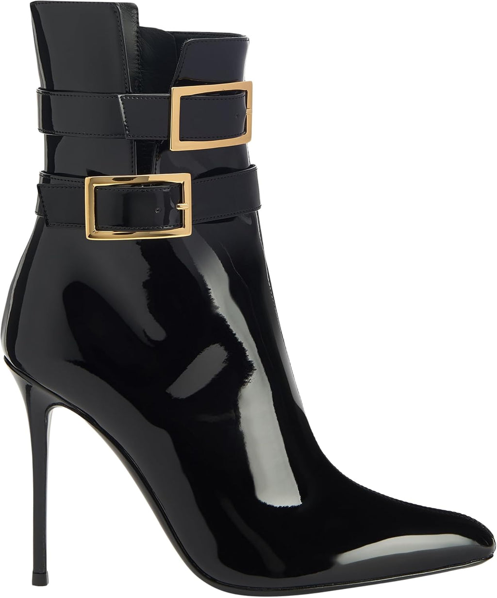 Shiny Patent Leather High Block Heel Ankle Boots Multiple Styles Mixed Clearance Stock 873 Wholesale