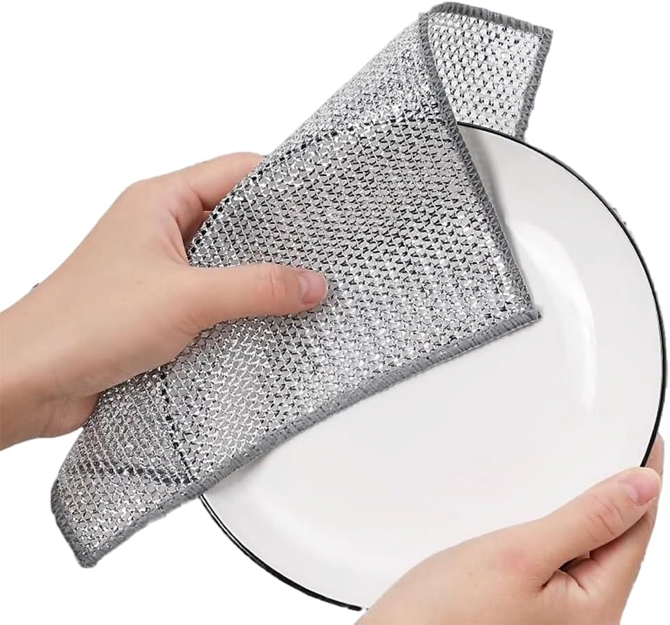 Mass Surplus Stock 9700 Pcs Double-Layer Bamboo Charcoal Cleaning Cloths High Water Absorption Kitchen Dish Wipes Wholesale Liquidation